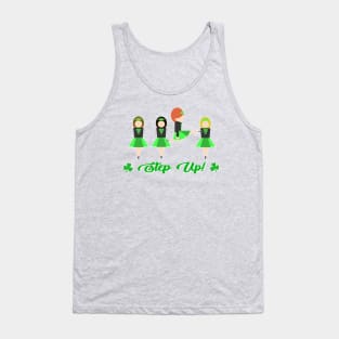 'Step Up!' Irish Step Dancer Tank Top